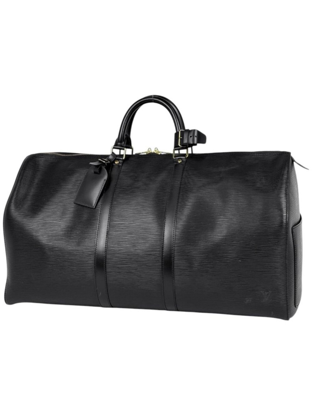 Louis Vuitton Keepall 55 Boston Bag Epi Noir - Picture 1 of 7